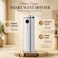 Diffuseur d'arômes électrique sans eau AeroScent Commercial à deux fluides, contrôlé par application, en métal, 1000 ml, alimenté par batterie, faible bruit 55 dB