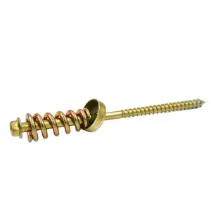Russia Hexagon wood screw with spring washer building house