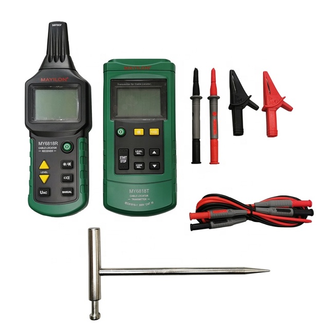 MAYILON MY6818 Handheld Network Underground LAN Cable Tester Electrical Wire Tracer Cable Tracker Digital LCD Display 1 Year