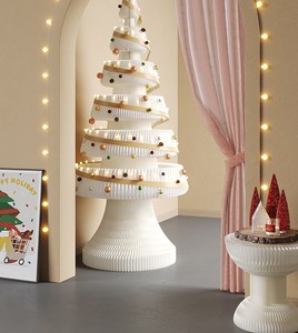 Ihpaper arbre de noël de luxe vente entière arbres de noël en papier pliant arbre de noël décor décorations pour la maison - Product Image 3
