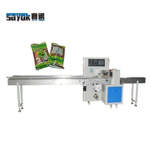 3.6KW Servo Control Pillow Packaging Machine Automatic Hardware Part Handles PO film Wrapping Machine