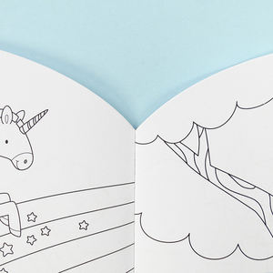 مخصص الطباعة يونيكورن كتاب تلوين للأطفال بالجملة مجموعة رسم أوفست ورقة الاطفال كتاب أنشطة السائبة - Product Image 4