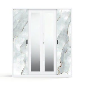 Armoire en acier à motifs, 4 portes coulissantes 1600 mm - Product Image 2