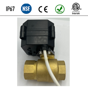 Válvula de bola motorizada Flomarvel RS485 IP67 de 12V/24V, 2 vías, latón/SS304/UPVC, DN15/DN20/DN25/DN32, mini, bajo precio - Product Image 2
