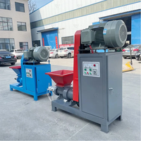 Machine à fabriquer des briquettes de charbon de biomasse au prix d'usine en Chine, machine extrudeuse de charbon de bois