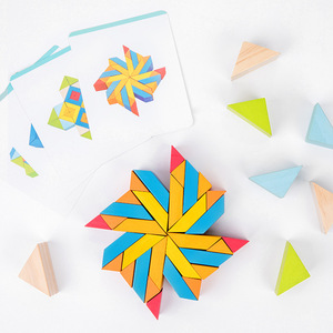 Juguetes Educativos Montessori para niños, rompecabezas creativo de madera en 3D para padres e hijos - Product Image 4