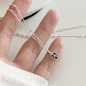 Collier pendentif en argent pur S925, ombre de rêve, elfe, jade naturel, mousse d'eau, fleur de fée, petit ange, verre de glace haute qualité - Product Image 1