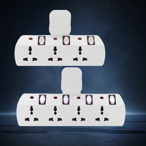 <strong>Universal</strong> 3/<strong>4</strong> Way T Shape <strong>Socket</strong> Multi Adaptor Extension Plug with 3/<strong>4</strong> Outlets Plastic <strong>AC</strong> Plug with <strong>Socket</strong> - Product Image 1