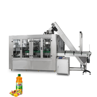 Ligne automatique de remplissage, de pasteurisation et d'embouteillage de jus chaud/froid-5000-20000bph