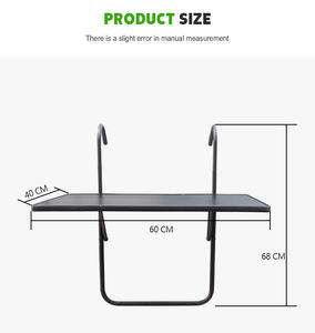 <span class=keywords><strong>Mesa</strong></span> colgante plegable para balcón, <span class=keywords><strong>mesa</strong></span> colgante de metal para jardín - Product Image 5