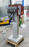 Máquina automática de entintado e impresión de bordes de cuero de doble cara Dispositivo de coloración de cinturón de nueva condición