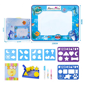 Tappetino Magico Riutilizzabile per Dipingere con Acqua, Adatto ai Bambini, con Timbri di Animali e Adesivi per Migliorare la Motricità Fine dei Bambini - Product Image 2