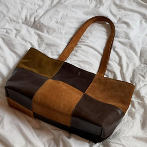 Bolso de Hombro de Cuero PU Retro Personalizado, de Diseño Simple, con Doble Correa, para Uso Diario, Tamaño Grande, para Compras - Product Image 5