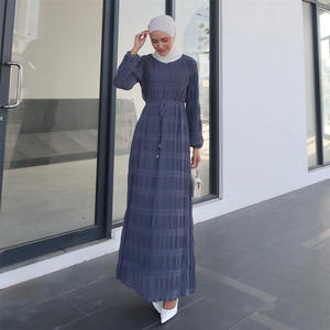Moda musulmana mujer turca <span class=keywords><strong>ropa</strong></span> islámica verano musulmán vestidos <span class=keywords><strong>ropa</strong></span> para mujeres musulmanas indonesias 2023 - Product Image 6