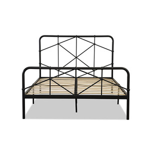 Evergreen Design Double Queen Metal Bed Frame Cabecero curvo Estilo moderno Sueño cómodo para dormitorios Hoteles PADDINGTON - Product Image 3