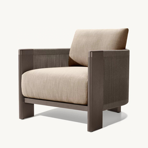Ensemble de canapés modulaires modernes en aluminium et corde pour l'extérieur, idéal pour patio, hôtel, appartement, cour, villa et salon. - Product Image 3