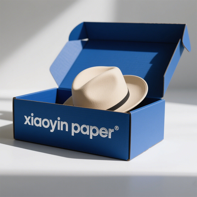 Customized Colored  logo Recyclable Cap Packaging Clothes Box Gift Cardboard Packaging Box  for Hat