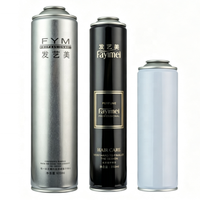 Kaleng Aerosol Aluminium Terlaris 200ml-400ml Kaleng Kosong untuk Parfum Kimia Industri Warna Logo Kustom Grosir Harga Murah
