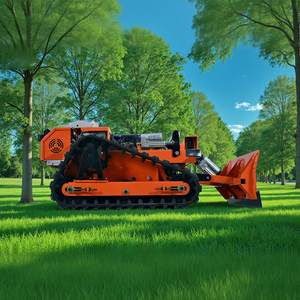 Faible coût meilleur vendeur 500mm Diesel télécommande herbe découpeuse fléau tondeuse à gazon désherbeur - Product Image 4