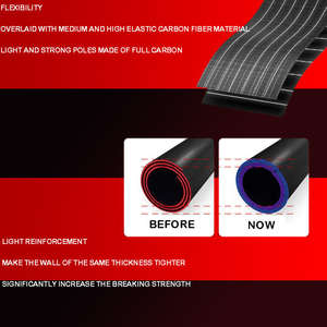 2节1.83米2.13米2.4米高品质碳纤维纺丝铸造强H/MH海鲈鱼钓鱼竿 - Product Image 6