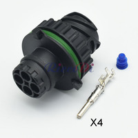 Connecteur étanche 4 broches rond Tyco pour capteur de vitesse d'odomètre HOWO A7, prise mâle/femelle 1-967402-1 1-967325-1