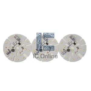 DOB Downlights LED PCBA board power 12W LED 14pcs size 74*74mm SMT electrolysis 4.7uf 400v Current 100-120mA PCBA supplier