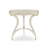 Table d'appoint ronde en cristal blanc au design moderne, en promotion en Europe, idéale pour le salon, la salle à manger, la chambre ou l'hôtel