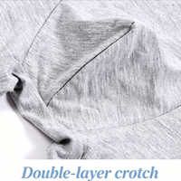 Sous-vêtements pour hommes à taille haute, en coton, avec double poche et fermeture éclair, anti-vol, logo personnalisé imprimé, directement de l'usine