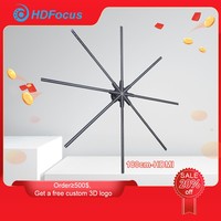 Wi-fi 1*3 3D holographique ventilateur projecteur étanche Cover3d hologramme ventilateur grande taille Led affichage publicitaire