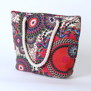 Corda di cotone Extra Grande Capacità di Viaggio del Commercio All'ingrosso Borse Da Spiaggia - Product Image 2