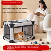 Lit pour animaux de compagnie pliable pour chiens et chats, best-seller transfrontalier, installation facile, cage de voyage extérieure toutes saisons