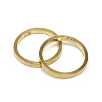 Anti-Tarnish Coated Brass Circular Ring Handmade Ornament Inlay Fitting