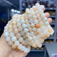 Bracelet extensible en perles rondes de pierres précieuses faites à la main, 6 mm, 8 mm, 10 mm, en aventurine glacée naturelle, vente en gros