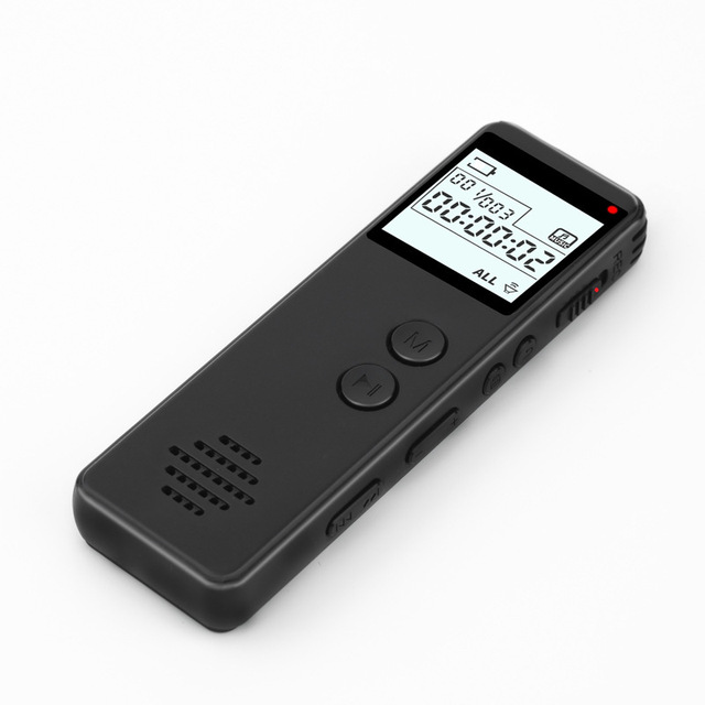 Portable LCD Screen Digital Voice Activated Recorder Audio Recording Device Auto Save One Button Recording