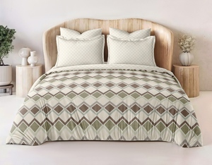 Ensemble de literie moderne en microfibre tissée Super King Size, 3 pièces, 100% microfibre, sans plis, lavable en machine, doux et confortable - Product Image 2