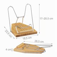Support de lecture en bambou, 3 angles d'inclinaison, pliable, plateau pour ordinateurs portables, livres et tablettes, support pour livre de cuisine, naturel