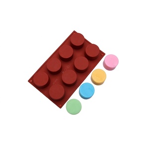 Moule en silicone à 6 cavités, forme ronde, 8 cavités, pour savon, fait main, pour gâteau et muffin - Product Image 3