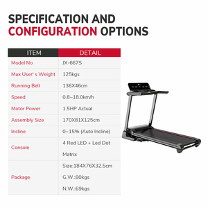 Machine de cardio-training populaire avec écran LED pour la maison, entraînement aérobie pour sports d'intérieur, couleur personnalisée, directement de l'usine JX-69 - Product Image 3