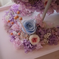 Rose éternelle de haute qualité dans une boîte cadeau en acrylique – Cadeau romantique d'anniversaire, souvenir durable, roue de fleurs décorative