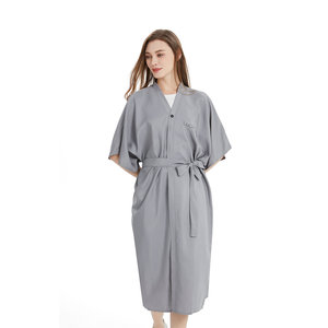Bata Estilo Kimono de Poliéster Resistente Personalizada para Salón de Belleza, Bata Impermeable de Manga Corta para Estilista de <span class=keywords><strong>Peluquería</strong></span> 7D2 - Product Image 2