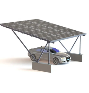 Solar Carport Structuur Voor Residentiële Parkeerplaats <span class=keywords><strong>Aluminium</strong></span> Zonne-Auto Veranda Met Parkeergarage Duurzame <span class=keywords><strong>Aluminium</strong></span> Profielen - Product Image 3