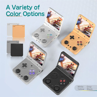 Nouvelle console de jeu portable Miyoo Mini Plus Flip Flip-top, écran tactile de 2,8 pouces, résolution 640x480, 64 Go, affichage couleur rétro nostalgique