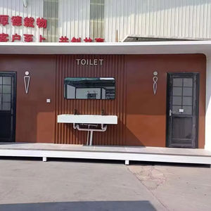 Oficina contenedor prefabricada portátil y móvil de 20 pies con baño opcional de 20 pies y baño Baño desmontable - Product Image 6