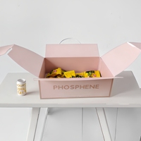 Boîte à tiroir rigide personnalisée avec logo, en matériaux recyclés écologiques, pour emballage de produits de boulangerie (cookies, donuts, cupcakes, sucre, sushi, aliments)