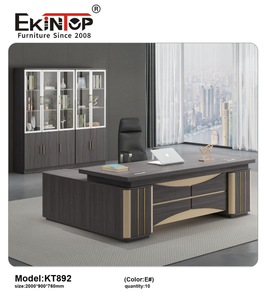 Ekintop bilgisayar ofis masası çekmeceli Modern yönetici ahşap ofis masası ofis masası masa - Product Image 5