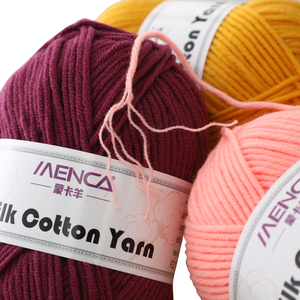 Hilo de Alta Calidad 50% Algodón y 50% Acrílico para Tejer a Mano, 120m/50gr, Venta al por Mayor, Hilo para Suéteres y Bufandas para Mujer - Product Image 2
