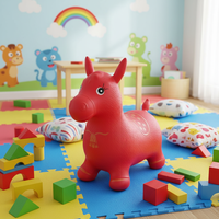 Jouet de saut cheval souple pour enfants, cheval à sauter gonflable en PVC, jouets durables, à vendre, livraison nationale
