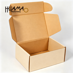 Boîtes d'expédition en carton ondulé sur mesure avec logo, design pliable pour un emballage rapide du commerce électronique - Product Image 3