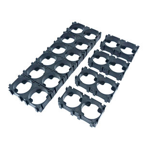 Accessoires pour batterie, support en plastique noir, matériau ABS+PC ignifuge, support de batterie 18650 1x2 - Product Image 2