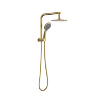 WELS-ensemble de robinets de douche de salle de bains, kit complet de douche de pluie rond chromé